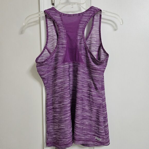 Danskin Now Fitted Racerback Tank Women's Small Purple Striped Activewear EUC - Picture 7 of 7